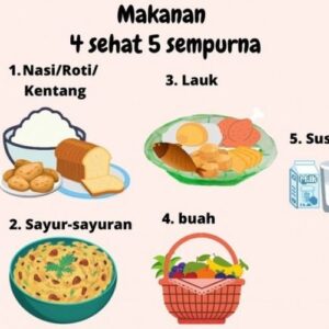 MAKANAN SEHAT BERGIZI SEIMBANG 4 SEHAT 5 SEMPURNA